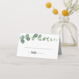 Carte De Placement Carte Mariage Green Delight Eucalyptus