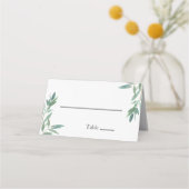 Carte De Placement Carte Mariage Green Foliage (Dos)
