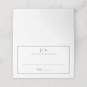 Carte De Placement Carte Mariage Monogramme classique (Extérieur déplié)