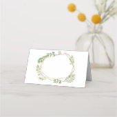 Carte De Placement Carte mariage place verdure carte de table en cris (Dos)