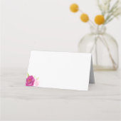 Carte De Placement Carte Mariage rose | Floral gras (Devant)