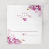 Carte De Placement Carte Mariage Tropical Orchid (Extérieur déplié)