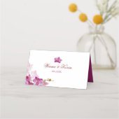 Carte De Placement Carte Mariage Tropical Orchid (Dos)