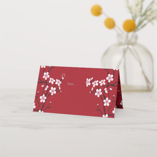 Carte De Placement Carte Place Cherry Blossom (Devant)