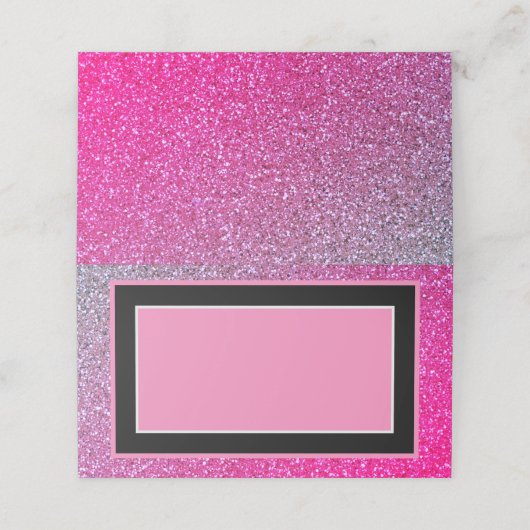 Carte De Placement Carte Place Épingles Rose (Extérieur déplié)