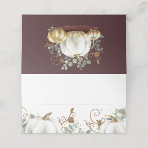 Carte De Placement Carte Place Mariage de automne Gold Parties scinti