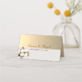 Carte De Placement Carte Place Mariage Or moderne (Dos)