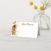 Carte De Placement Carte Place Nom Thanksgiving (Devant)