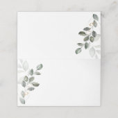 Carte De Placement Carte Place Verdure Aquarelle (Extérieur déplié)