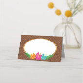 Carte De Placement Carte pliée de lieu tropical Luau (Devant)