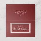 Carte De Placement Carte rouge Bourgogne (Extérieur déplié)