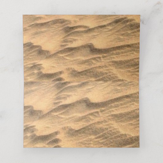 Carte De Placement Carte Sandy Beach Place (Intérieur déplié)