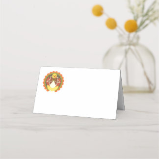 Carte De Placement Carte Thankesgiving Turkey Place Card