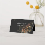 Carte De Placement Carte vintage foncé (Dos)