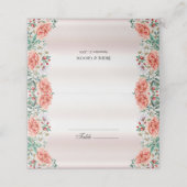 Carte De Placement Carte Watercolor Peony (Extérieur déplié)