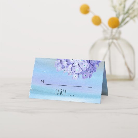 Carte De Placement Carton d'accompagnement plié pour mariage aquarell (Devant)