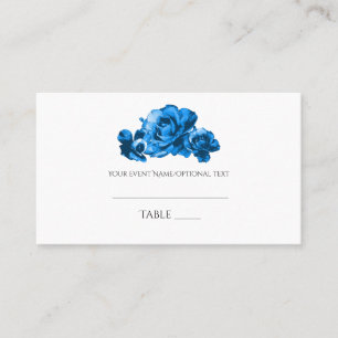 Carte De Placement Carton de placement de mariage aux roses aquarelle