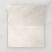 Carte De Placement Carton de Table Minimaliste Champagne avec Nœud en (Intérieur déplié)