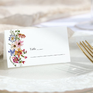 Carte De Placement Carton de table plié Boho