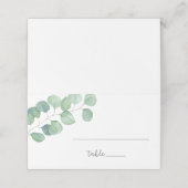 Carte De Placement Carton d'invité Eucalyptus verdure (Extérieur déplié)