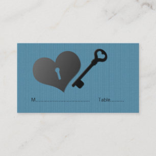Carte De Placement Cartouche bleue et clé