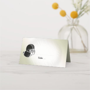 Carte De Placement Casque et balle de football / Design sportif