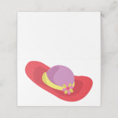 Carte De Placement Casquette rouge (Extérieur déplié)