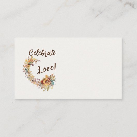 Carte De Placement Celebrate (Devant)