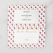 Carte De Placement Célébration de mariage élégante à TOBAGO TRINITÉ-E (Extérieur déplié)