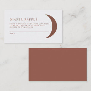 Carte De Placement CELESTE Bohemian Moon Diaper Raffle jeu de billets