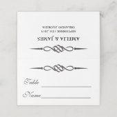 Carte De Placement Celtic Knot Wedding Place Card (Extérieur déplié)