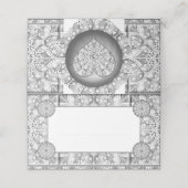 Carte De Placement Céramique gris dentelle (Extérieur déplié)