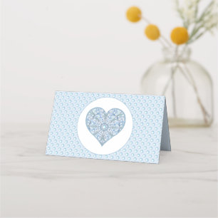 Carte De Placement Céramique Lace Bleu clair