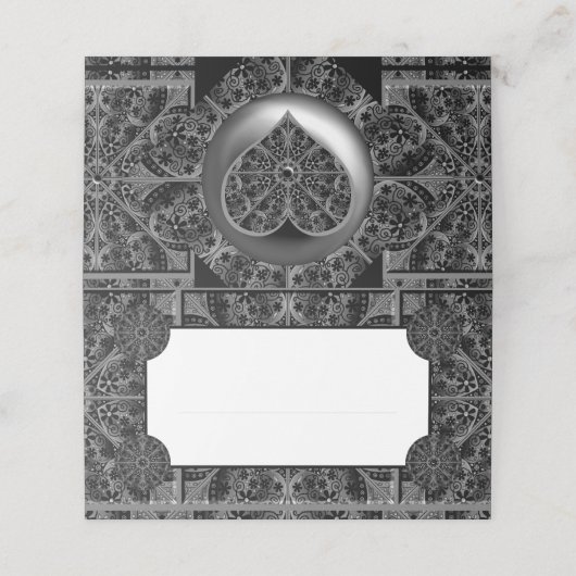 Carte De Placement Céramique noir (Extérieur déplié)