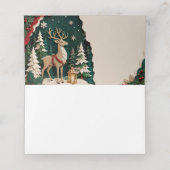 Carte De Placement Cerf de Noël Forest Frame (Intérieur déplié)