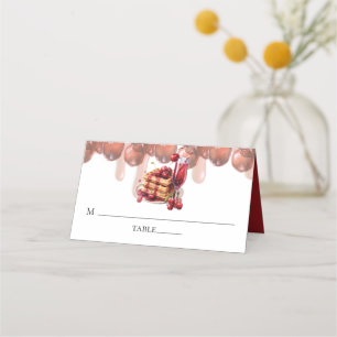 Carte De Placement Cerise de printemps de Bruch nuptiale