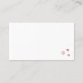 Carte De Placement cerisier en fleurs ; table mariage (Dos)
