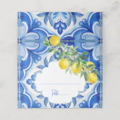 Carte De Placement C'est l'amore Carrelage bleu citron douche de mari (Extérieur déplié)