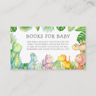 Carte De Placement C'est un Boy Dinosaur Baby shower Demande de livre