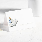 Carte De Placement C'est un garçon Jouets Boho Bleu