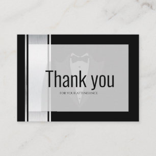 Carte De Placement Cette soirée de bachelor noir & blanc nobleman
