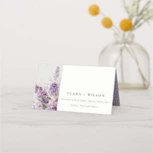 Carte De Placement Chalet Dusky Lilac Mariage d'aquarelle florale