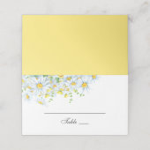 Carte De Placement Chamomille. Mariage floral de campagne aquarelle (Extérieur déplié)