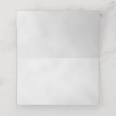 Carte De Placement Champagne Heart on Grey Plaqué Carte Place (Intérieur déplié)