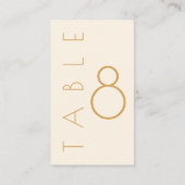 Carte De Placement Champagne moderne Mariage tonal (Dos)