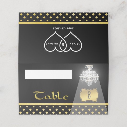 Carte De Placement Chandelier (Extérieur déplié)