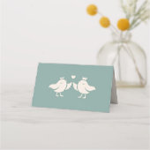 Carte De Placement Chanson de mariage de l'oiseau bleu ardoise (Dos)