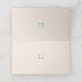 Carte De Placement Chanson de mariage de l'oiseau bleu ardoise (Intérieur déplié)