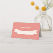 Carte De Placement Chant Mariage de chant d'oiseau rose (Devant)