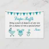 Carte De Placement Chariot pour bébé Chariot Raffle Billets (Devant)